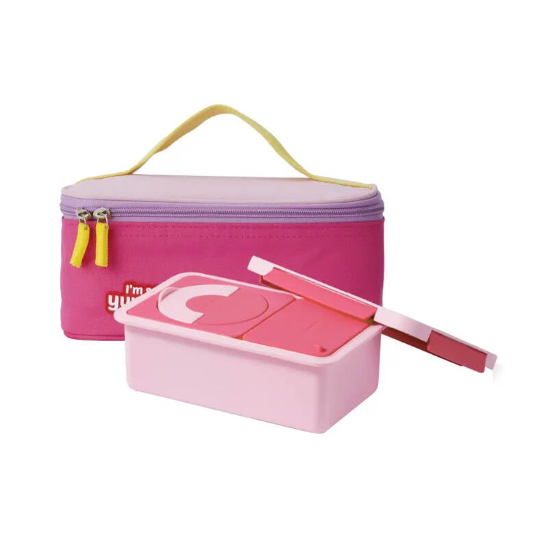 Hộp giữ nhiệt LocknLock Yummy Lunch Box 1450ml - 3 M&agrave;u (xanh, hồng, v&agrave;ng) - LHC8044 image number null